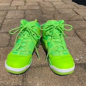 Lime Green Zumba High Top Sneakers. Size 8.